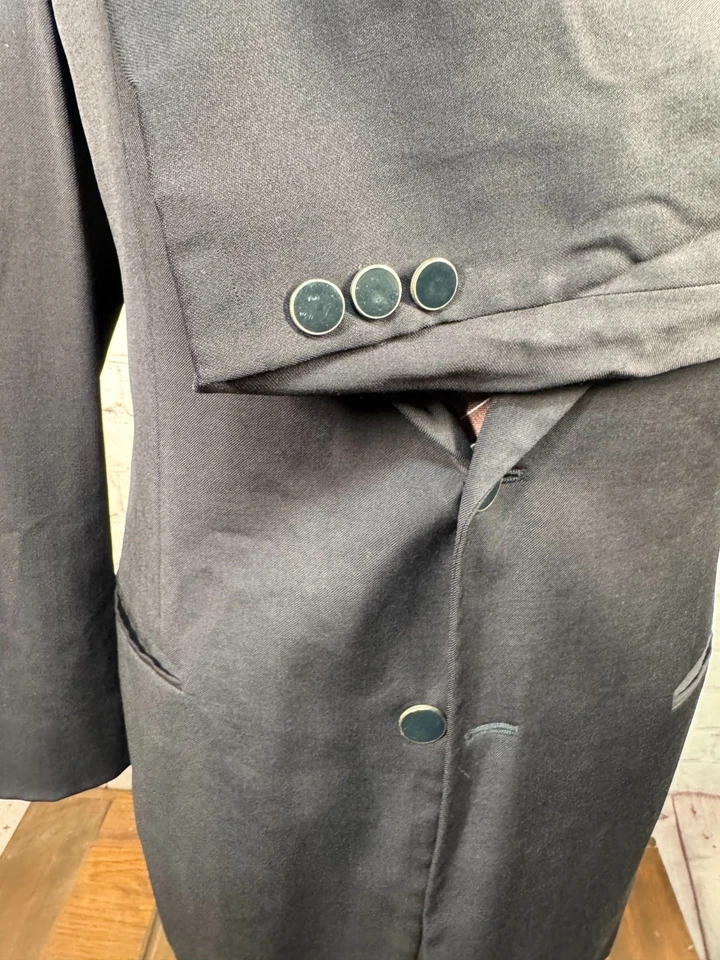 Jaqueta Blazer Masculina MANI by ARMANI Azul Marinho FEITA NA ITÁLIA Casaco Esportivo TAMANHO 40R - Imagem 4 de 4