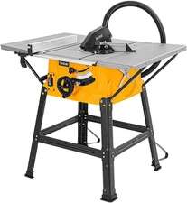 10-Inch Table Saw - 15-Amp Electric Power Saw with Stand and Extendable Table fo