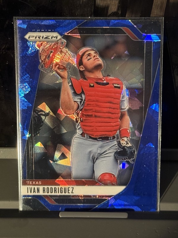 2024-25 Prizm Ivan Rodriguez #186 Blue Ice Prizm