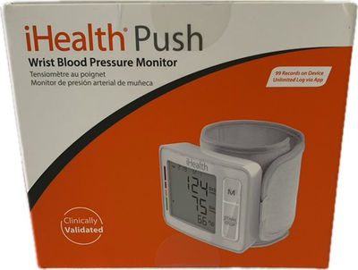 #ad iHealth Push Wrist Blood Pressure Cuff Monitor Digital NEW: SEALED BOX $24.99