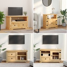 Corona TV Schrank Massivholz Kiefer Fernsehschrank Fernsehtisch Medienschrank