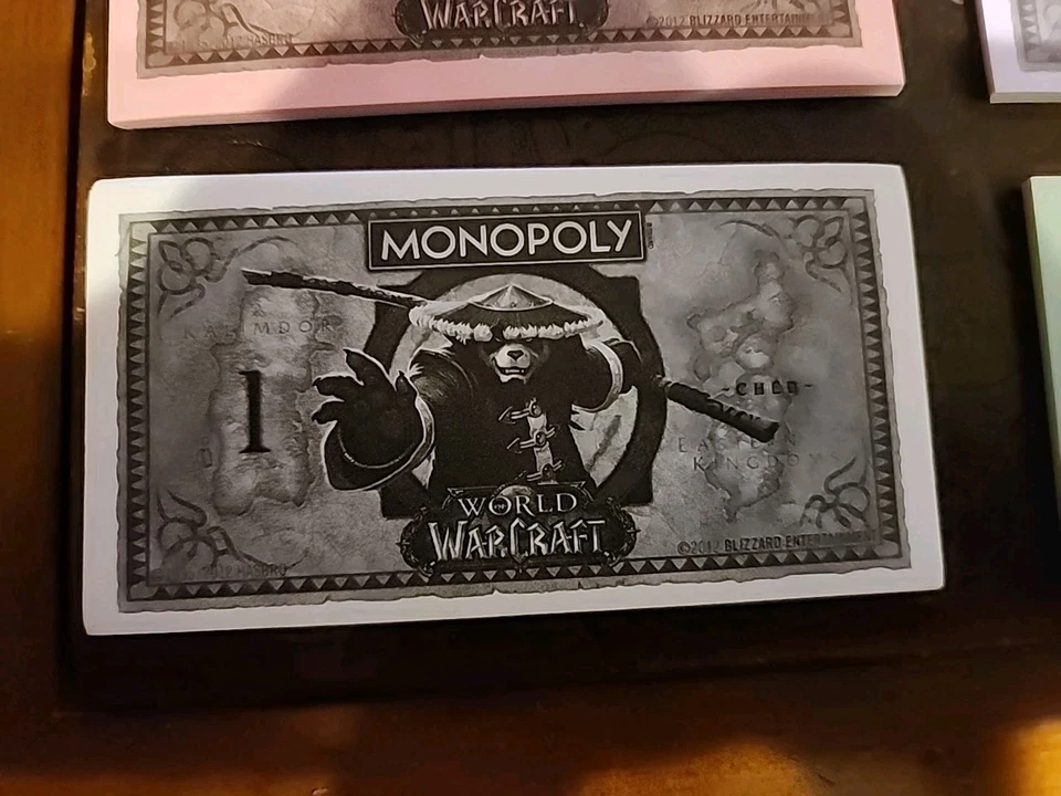 Monopoly World of War Craft EDICIÓN 2012 dinero de repuesto sellado Foto 2 de 4