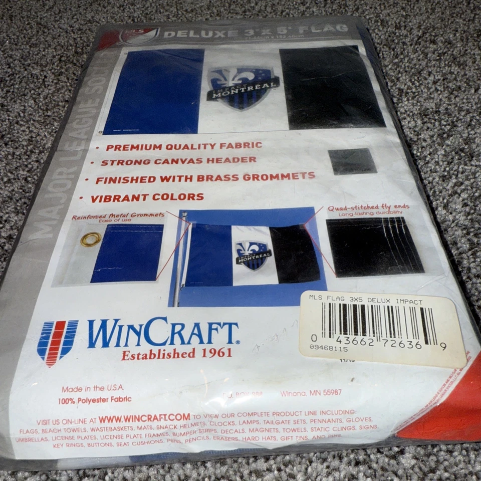 Impact 3’x5’ Montreal Large Grommet Flag WinCraft Made In U.S.A - Image 3 of 3