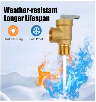 #ad Set Of 3 Protech SP12574 Temperature Pressure Relief Valve Water Heater Brass $50.34