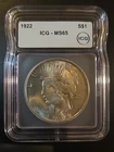 1922 Silver Peace Dollar MS65