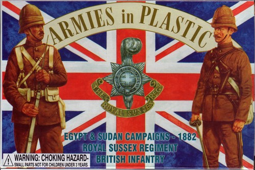 Armies in Plastic Egypt & Sudan Royal Sussex Regiment British Infantry 1882 1/32 - Picture 3 of 4