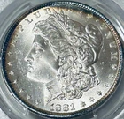 1881 P Morgan Silver Dollar PCGS MS64+ Better Date Morgan/Nice Rim Toning