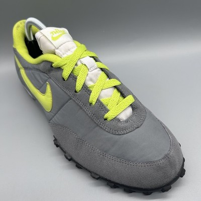 2009 Nike Waffle Racer 2 Wolf Grey Slime Green Mens Uk 8 Trainers Terraces Shoes