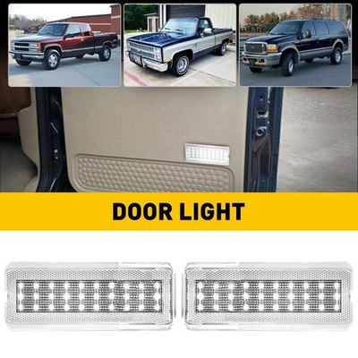 Clear LED Door Panel white Lights Courtesy Lamps For Fit Fords F-250 F-350 F-450