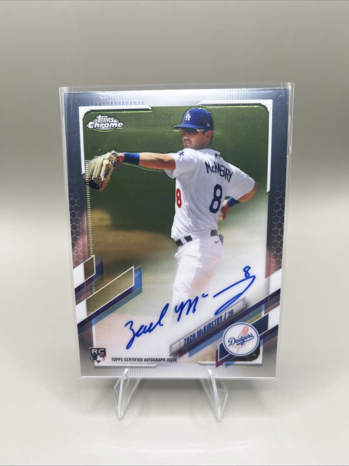 2021 Topps Chrome - Rookie Autographs Zach McKinstry #RA-ZM (AU, RC)