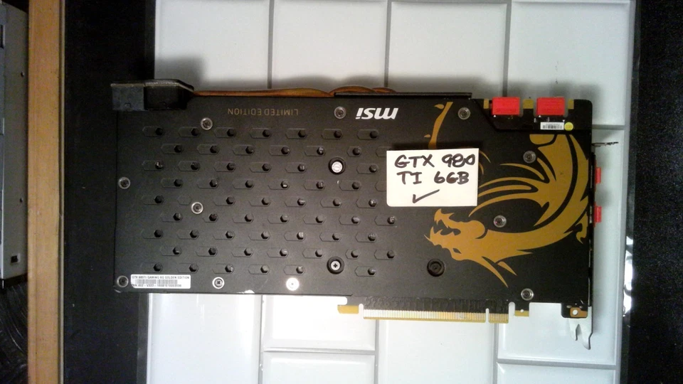 MSI GTX 980Ti 6GB GPU Gaming Graphics Card 980 TI - Image 4 of 4