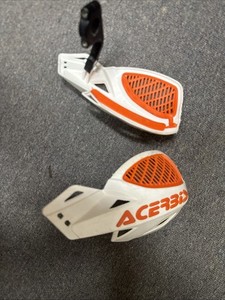 Acerbis Uniko Vented Handguards Orange/White