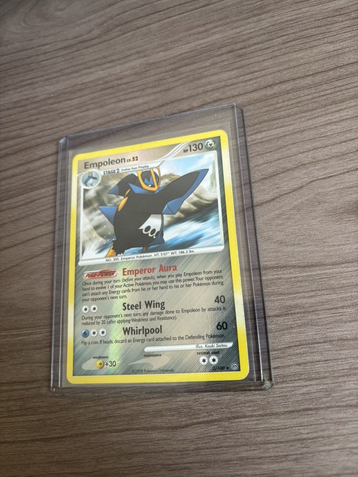 2008 Pokemon Diamond & Pearl Stormfront Empoleon 2/100 Reverse Holo