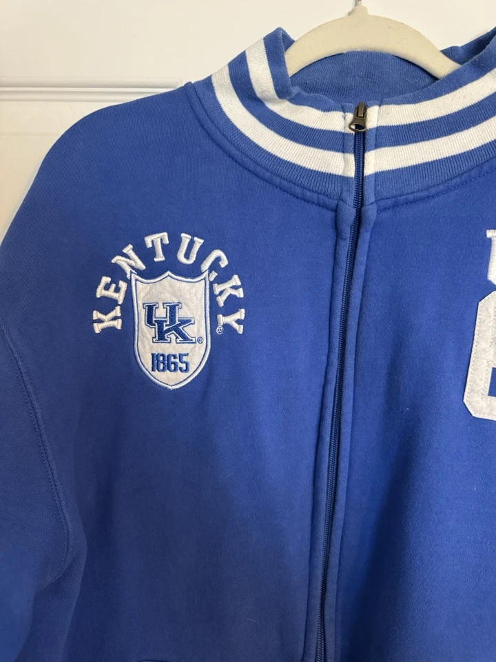 Section 101 Majestic 夹克英国野猫 XL 男式蓝色全拉链口袋 — 第 3/4 张图片