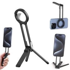 Foldable Phone Tripod Magnetic Phone Stand, Portable Dual-Sided Desk Mount
