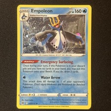 Empoleon HD GALAXY SWIRL Holo Rare 037/172 - Brilliant Stars Pokemon Near Mint