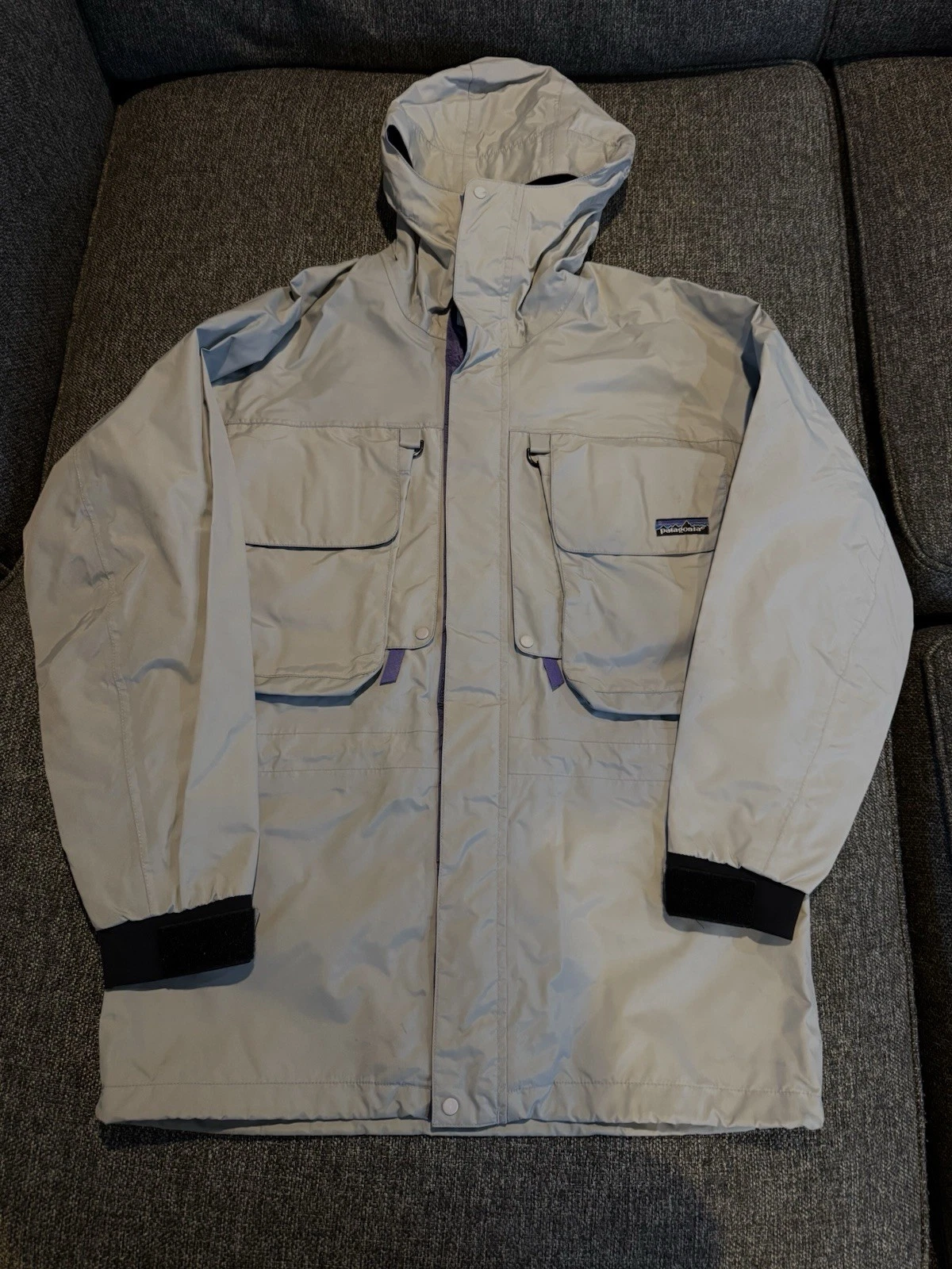 ✅ RARE Vintage PATAGONIA SST Deep Wading Fly Fishing Rain Jacket MADE IN TAIWAN