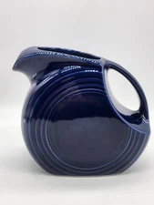 Fiesta Made in USA Fiestaware Large Cobalt Blue Disk Pitcher 64 oz