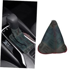 Car Shift Boot Cover, Shift Knob Cover, Waterproof Canvas Fabric Dark Gray