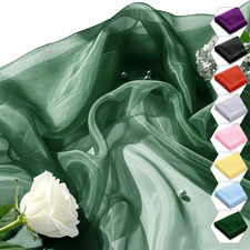 Sheer Organza Fabric by the Yard - 60 Inch Silky Organza Fabric for Wedding Part