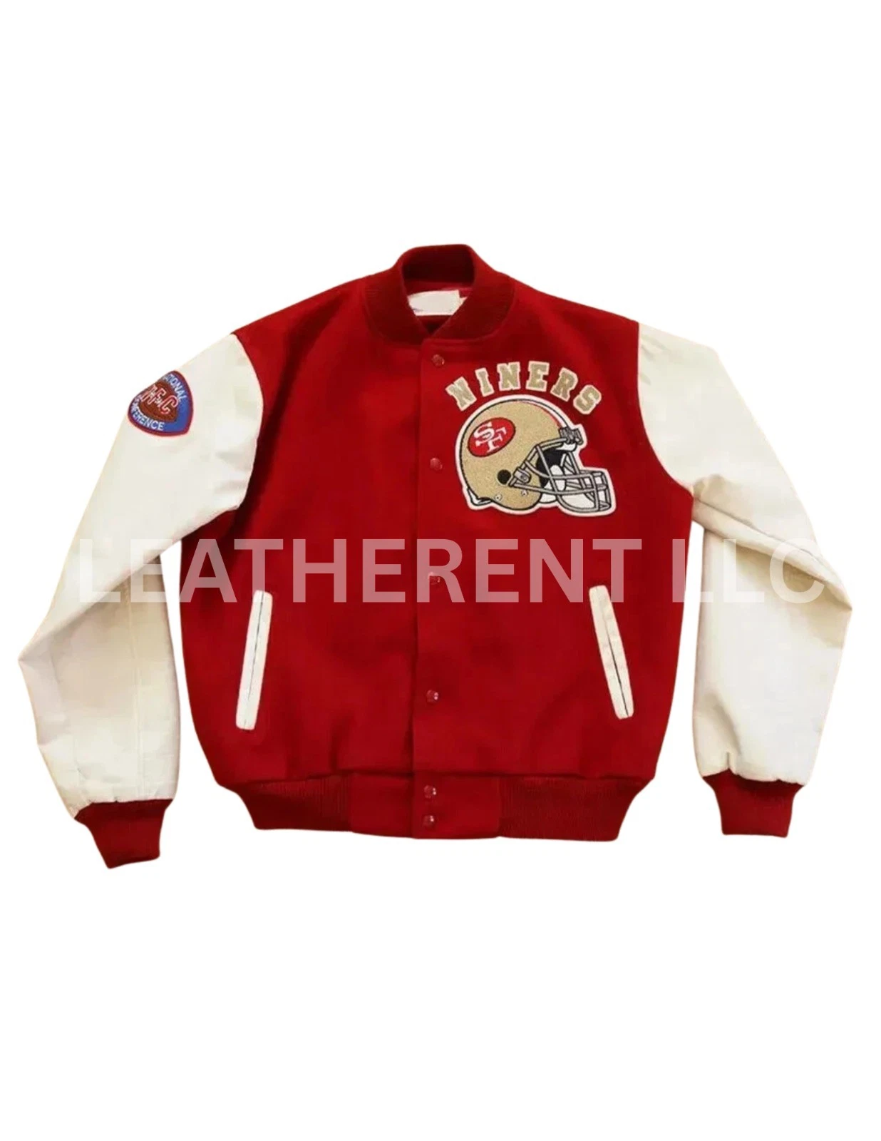 SF - 49 Wool & Leather Bomber Style Unisex Letterman Varsity Jacket - ALL SIZES