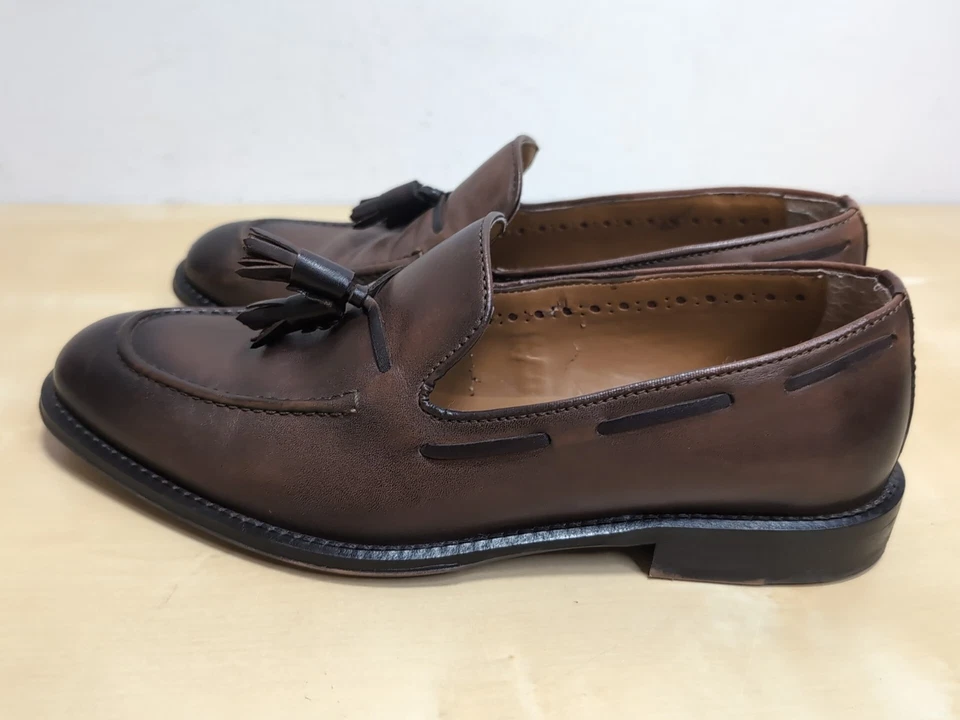 Черные коричневые лоферы из коричневой кожи 1826 | 9 М - Изображение 2 из 4