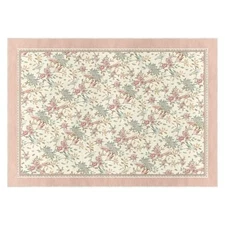  Pink Floral Bird Spring Area Rug, Summer Home Decor Low-Profile Washable Area 
