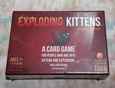 Exploding Kittens Card Game   Original Edition   Factory Sealed   Fast Ship