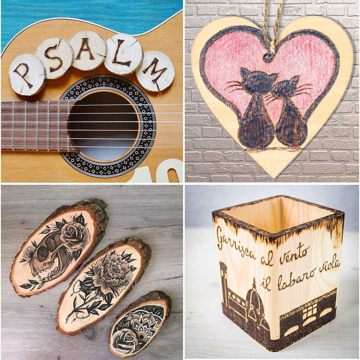 95-Piece Wood Burning Kit with Adjustable Temperature Control and Carrying Case