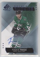 2015-16 SP Game-Used Authentic Rookies Blue Auto Radek Faksa #183 Auto 4kz