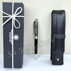 Auction Meisterstück Classique Black Fountain Pen Platinum Trim with Montblanc — photo 8