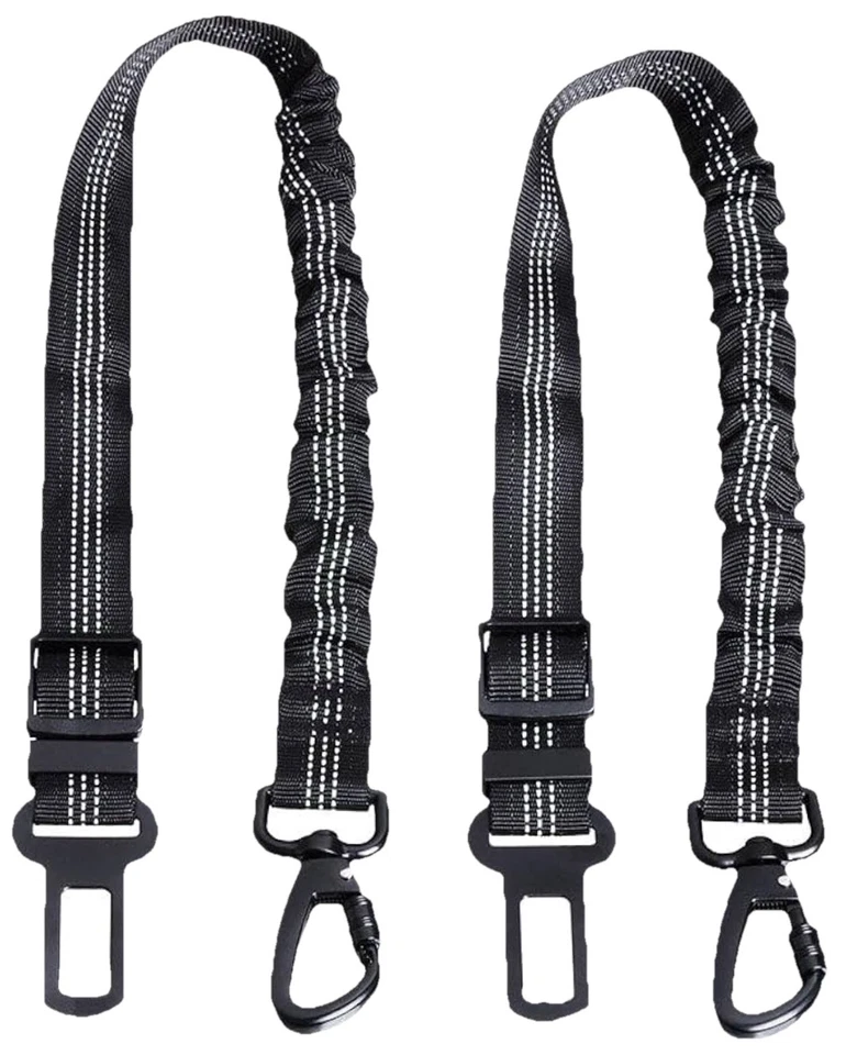 Pawz & Claws Cinturón de Seguridad Mascota Coche Bungee ELÁSTICO Arnés Ajustable de Seguridad Paquete de 2 Foto 3 de 4