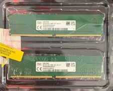SK Hynix DDR5 UDIMM 16GB (2x8GB) Memory Ram 1Rx16 PC5-4800B-UC0-1010-XT 288-PIN
