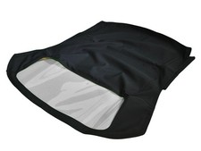 Fits 1964-1966 Fiat 1100 1200 1500 Soft Top Canvas Black Plwindow