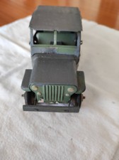Jeep Ancienne En Tôle - Jouet Jean Vinot - Vintage