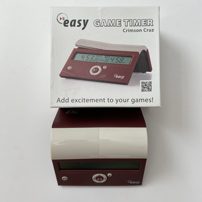 DGT Projects Easy Timer Crimson Cruz digitale Schachuhr Brettspiele funktionieren