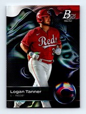 #TOP-20 2023 Bowman Platinum BASE Logan Tanner Cincinnati Reds