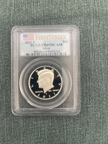 2011-S PCGS PR69DCAM Silver Proof Kennedy Half Dollar - 50C - Deep Cameo - Ag