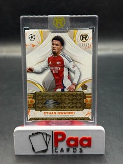 Topps Reverence UCC Auto MAG Ethan Nwanerie /25 Arsenal FC Rookie