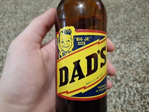 Dad’s Old Fashioned Root Beer Soda Bottle 10oz "BIG JR" Lincoln NE 2” - Picture 2 of 5