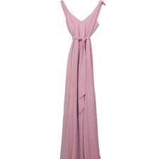Show Me Your Mumu Backless Tie Front Maxi Gown Dress Dusty Rose Pink Size Small