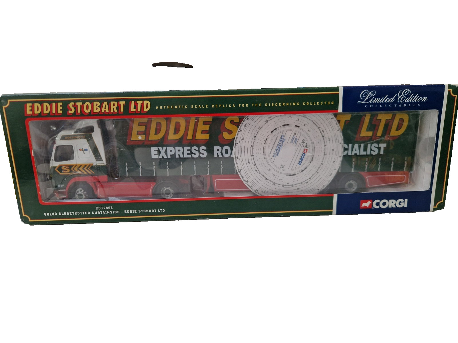 Corgi CC12401 1:50 Volvo Globetrotter Curtainside – Eddie Stobart Ltd – Occasion