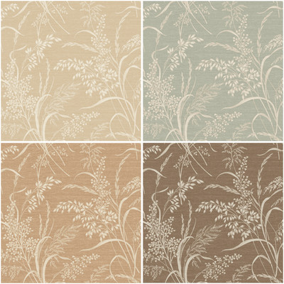 Neutrale Botanische Vinyl Strukturtapete Leinenoptik Wiese Gras