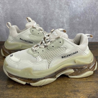 Balenciaga Triple S Beige Clear Sole Size 9 US / 39 EU Women's