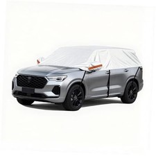Half Car Cover for SUV, Sunroof  Windshield Cover for Ice and Snow, Hail SUV L