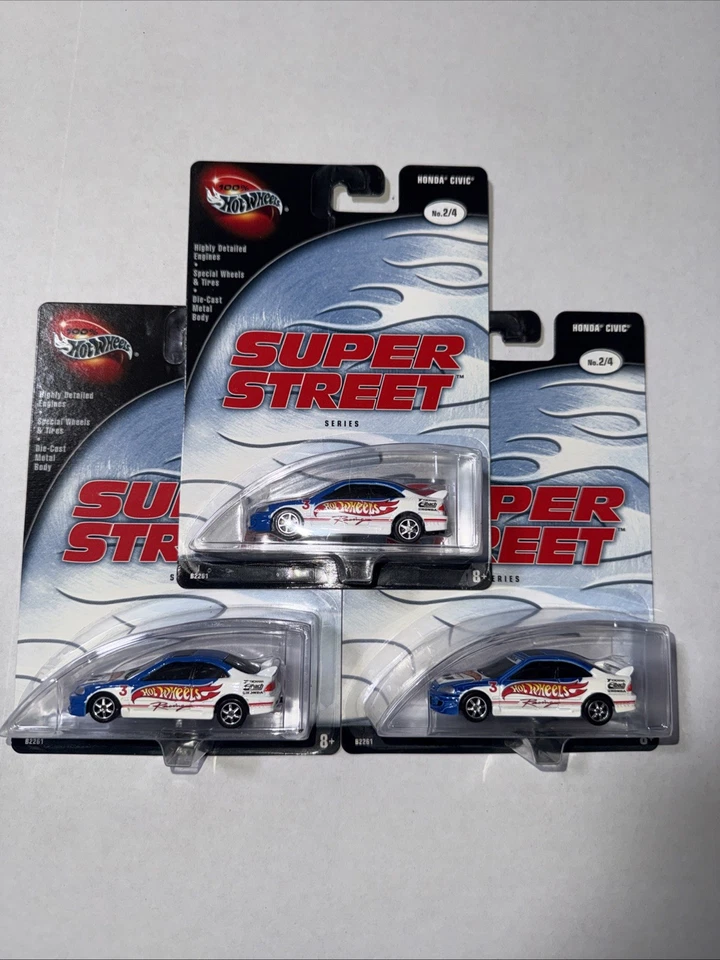 Hot Wheels Super Street Honda Civic X 3 - Image 4 of 4