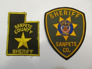 Utah Sanpete Co Sheriff Patch Set Left Loom Cheese Cloth