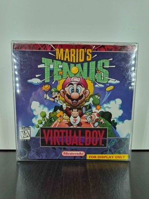 MARIO'S TENNIS NINTENDO VIRTUAL BOY! RARE DISPLAY ONLY BOX, CIB TESTED WORKING