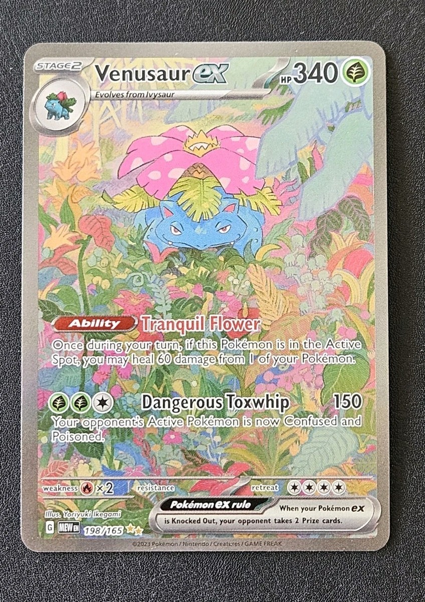 ポケモンカード　１５１ Pokémon TCG 151 Venusaur ex 198/165 Full Art Illustration Rare | eBay