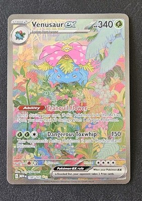 Pokémon TCG 151 Venusaur ex 198/165 Full Art Illustration Rare | eBay